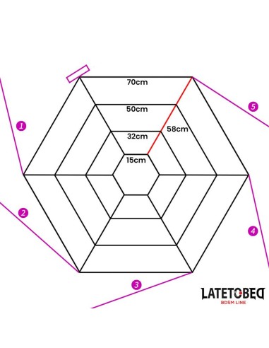 Set de Ataduras para la Cama en Tela de Arana