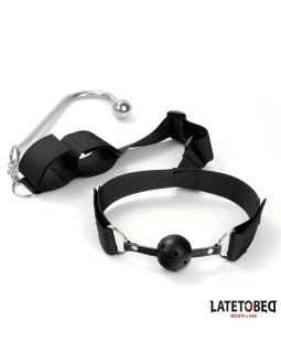Ataduras con Mordaza Esposas y Gancho Anal 2