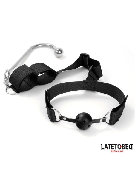 Ataduras con Mordaza Esposas y Gancho Anal