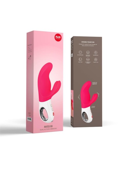 Vibrador para el Punto G Miss Bi Pink and White
