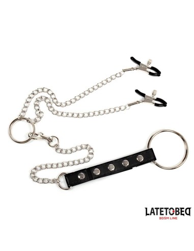 Pinzas para Pezones con Anillo para el Pene