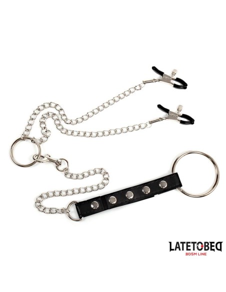 Pinzas para Pezones con Anillo para el Pene