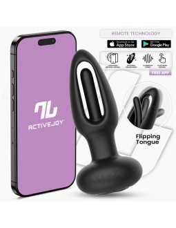 Zack Plug Anal con Flipping Tongue y Vibracion con App