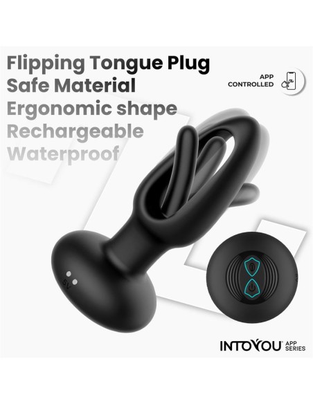Zack Plug Anal con Flipping Tongue y Vibracion con App