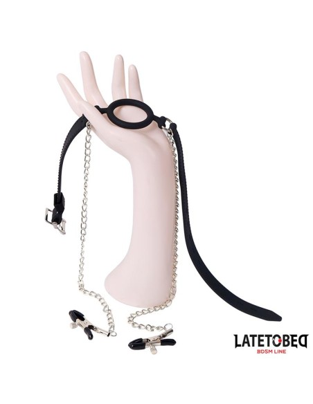 Mordaza de Aro con Pinzas para Pezones