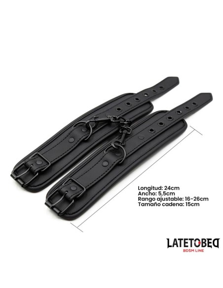 Esposas para Tobillos Negro Solido