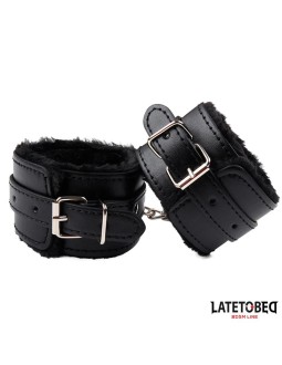 Esposas para Tobillos con Pelo Negro 2