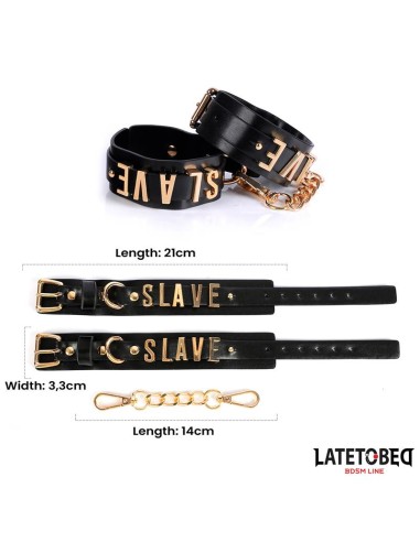Esposas ESLAVE con Cadena Dorada