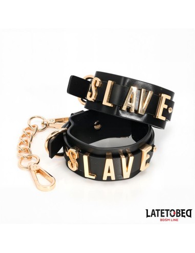 Esposas para Tobillos SLAVE con Cadena Dorada