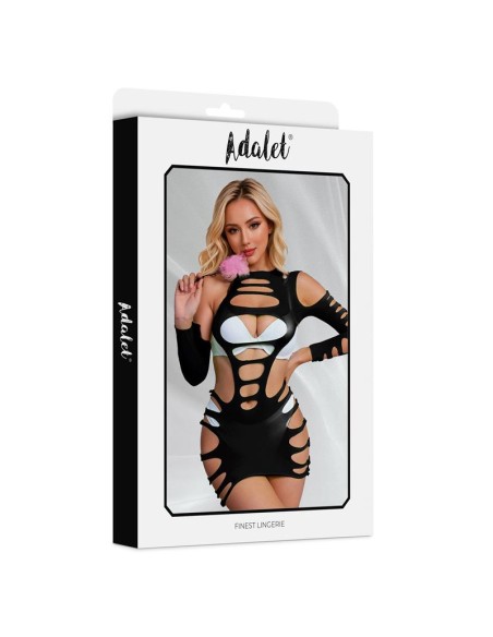 Willow Vestido Hollow out Negro Talla unica