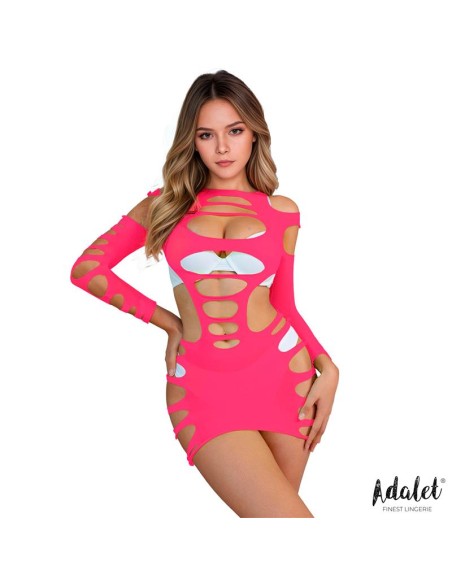 Willow Vestido Hollow out Rosa Talla unica