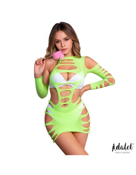 Willow Vestido Hollow out Amarillo Talla unica