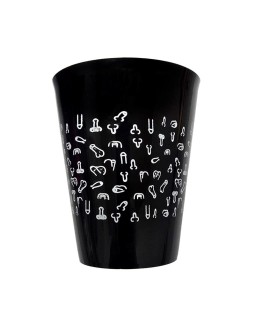 Vaso Plastico Dibujo Penes 500ml