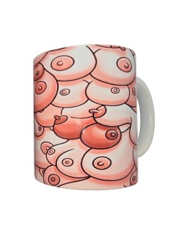 Taza Color Pechos 370ml