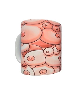 Taza Color Pechos 370ml 2