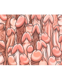 Alfombrilla para Raton con Penes 22 x 18 cm