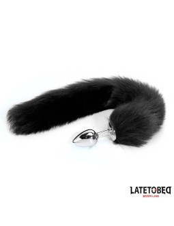 Plug Anal con Cola Negro 40 cm