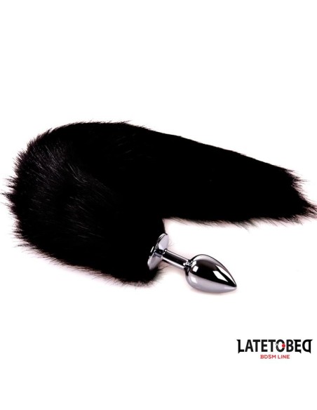 Plug Anal con Cola Negro 40 cm