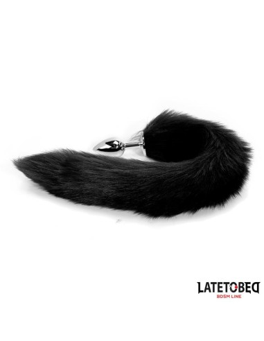 Plug Anal con Cola Negro 40 cm