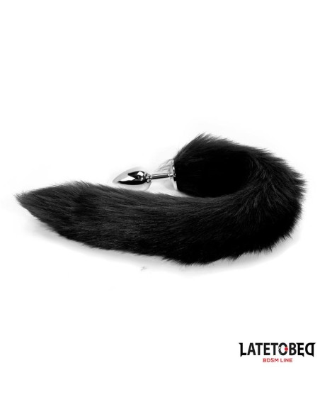 Plug Anal con Cola Negro 40 cm