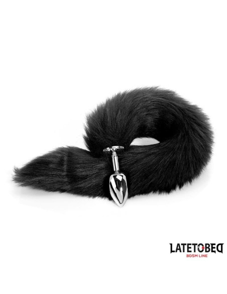 Plug Anal con Cola Negro 40 cm