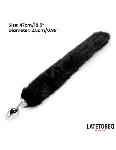 Plug Anal con Cola Negro 40 cm
