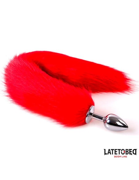 Plug Anal con Cola Rojo 40 cm
