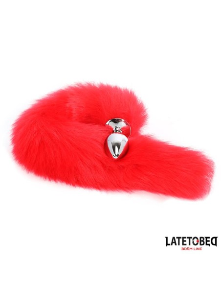 Plug Anal con Cola Rojo 40 cm