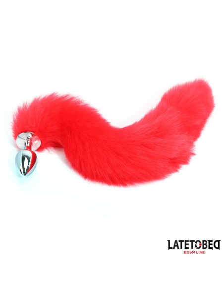 Plug Anal con Cola Rojo 40 cm