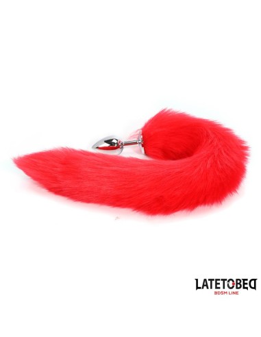 Plug Anal con Cola Rojo 40 cm