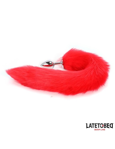 Plug Anal con Cola Rojo 40 cm