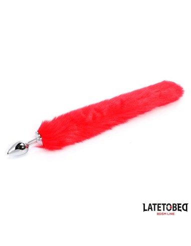 Plug Anal con Cola Rojo 40 cm