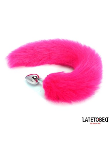 Plug Anal con Cola Hot Pink 40 cm