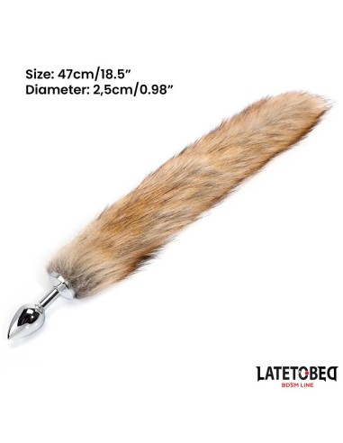 Plug Anal con Cola Marron 40 cm