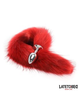 Plug Anal con Cola Rojo Vino 40 cm 2