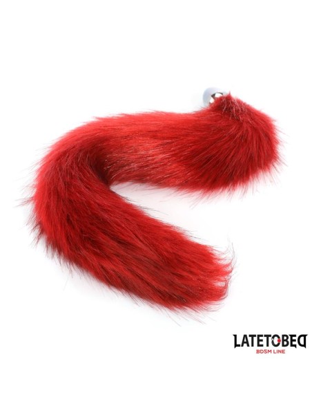 Plug Anal con Cola Rojo Vino 40 cm