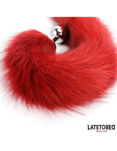 Plug Anal con Cola Rojo Vino 40 cm