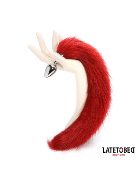 Plug Anal con Cola Rojo Vino 40 cm