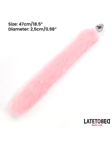 Plug Anal con Cola Rosa 40 cm