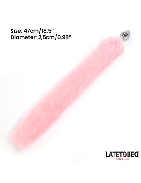Plug Anal con Cola Rosa 40 cm