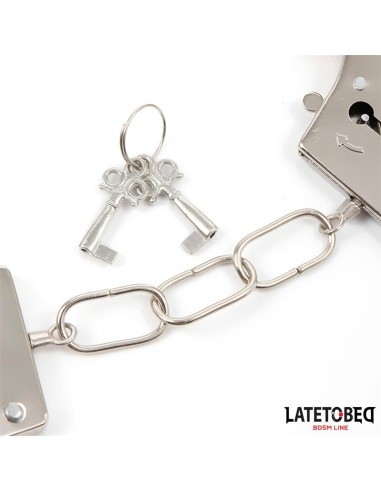 Esposas de Metal Furry con Pelo Negro