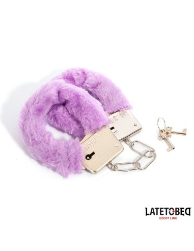 Esposas de Metal Furry de Pelo Purpura