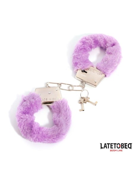 Esposas de Metal Furry de Pelo Purpura