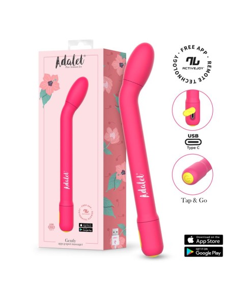 Gently Estimulador Punto G con APP Rosa