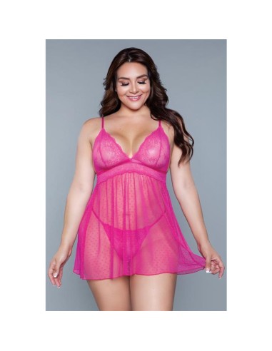Hailey Babydoll Fuchsia Talla S