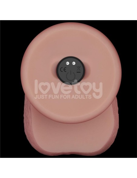 Dildo con Vibracion Piel Deslizante Silicona Dual Layer 8