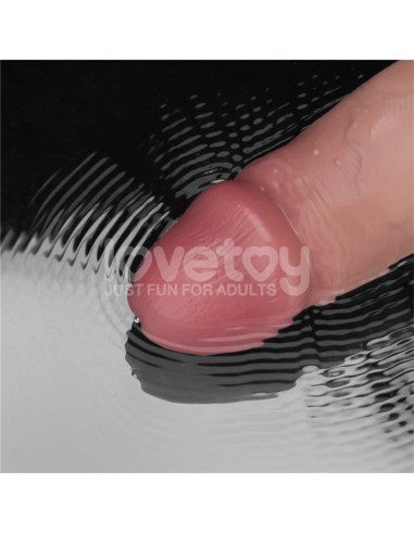Dildo con Vibracion Piel Deslizante Silicona Dual Layer 8