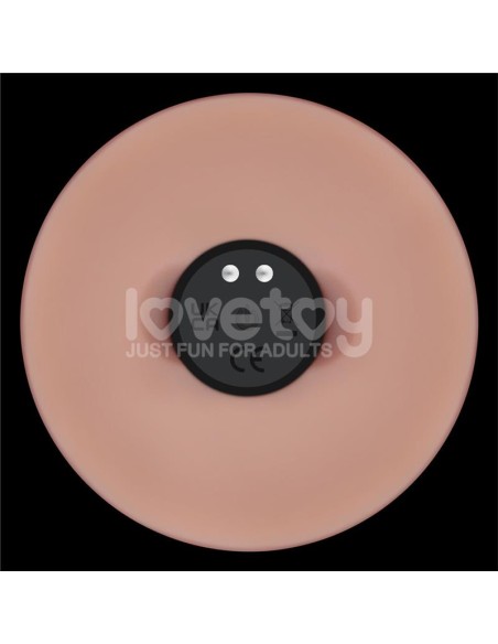 Dildo con Vibracion Piel Deslizante Silicona Dual Layer 9