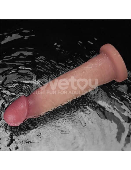 Dildo con Vibracion Piel Deslizante Silicona Dual Layer 9