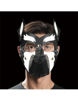 Mascara Cachorro Rebellion Reign Howl Blanco 2